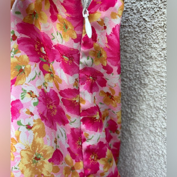 Forever 21 Pink Pleated Maxi Dress Size XL - Picture 3 of 8